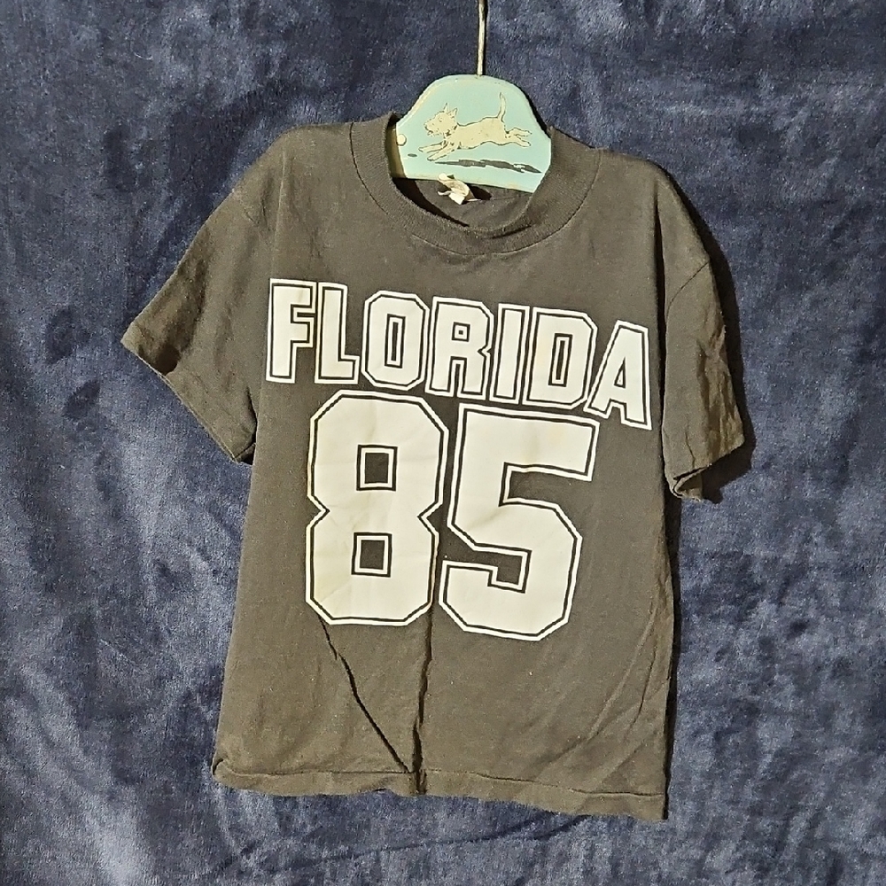 Vintage Florida 85 Kids Black T-Shirt